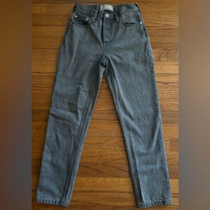 Everlane Dark Gray 90s Cheeky Jeans 23 Crop